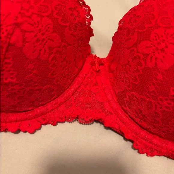 Pink by Victoria’s Secret Lightly Lined Balconette Bra Set - Blue, Red, Black - Picture 5 of 6